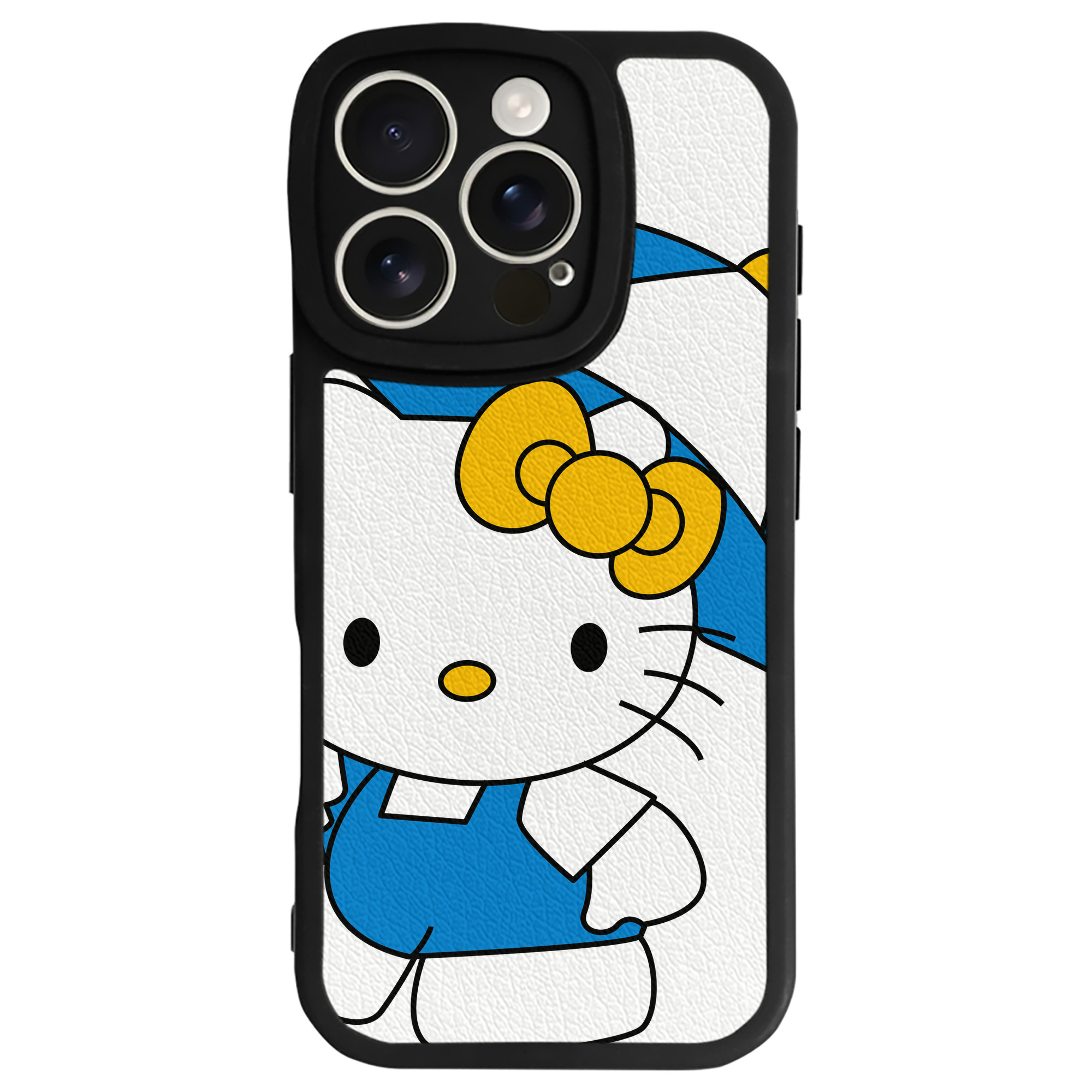 （画像用） Hello Kitty ハローキティ 【iPhone 16シリーズ対応】シリコンスマホケース（レザー調） 材質：シリコン